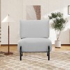 GDFStudio Eryndor Modern Rubberwood Teddy Upholstered Chair - 2 of 4