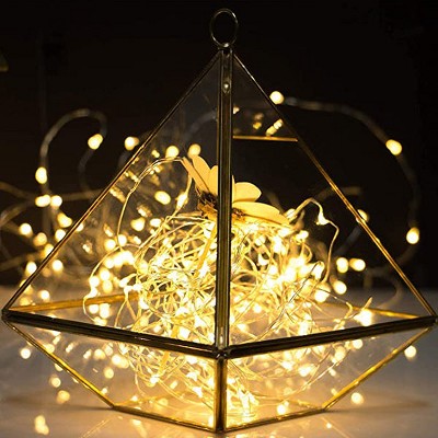 Warm White 120'' LED Fairy String Lights with Battery Box