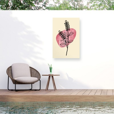 Trademark Fine Art - jay stanley  Minimal Flower Expression 2 Matted Framed Art