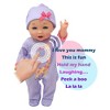 New Adventures Little Darlings: 12" Talking Playtime Doll - Purple - 4 of 4