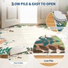 Area Rugs for Living Room Mushroom Forest Print Rug with Animals Floral Washable Area Rug Soft Non-Slip Low Pile Rug - 4 of 4