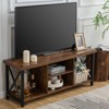 Itopfox Rustic Brown TV Stand for 55 Inch TVs, Open Shelf Media Console for Living Room, Entertainment Room, Farmhouse Style - 2 of 4