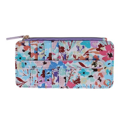 Julia Buxton Women's Vegan Leather Thin Card RFID Organizer Case