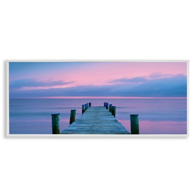 Stupell Industries Dock at Sunset Horizon, 24" x 10"