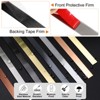 Unique Bargains Self-Adhesive Stainless Steel Mirror Finish Peel and Stick Wall Trim - 3 of 4