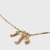 14K Gold Dipped Charm Initial Pendant Necklace - A New Day™ Gold - 4 of 4