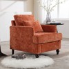 Lyngins Modern Accent Chair Lounge Chair for Living Room, Tufted  Club Chair, Chenille Fabric Armchair, Solid Wood Frame, Easy Clean Sofa Chair - 2 of 4