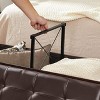 SONGMICS Folding Storage Ottoman Bench Ottoman with Storage Hold up to 660lbs for Living Room - 4 of 4