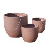Moda Furnishings Indoor Outdoor Planter Pots (Set of 3) - 4 of 4