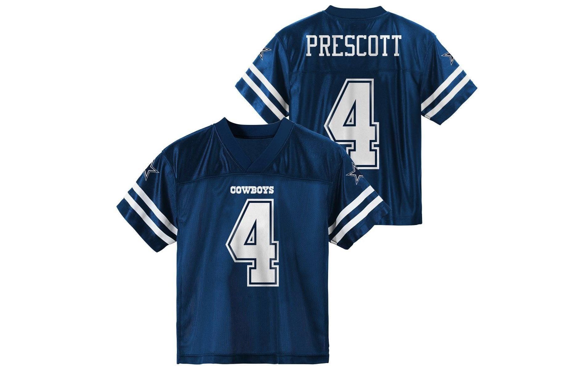 NFL Dallas Cowboy Dak Prescott Boys' Short Sleeve Jersey - S