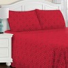 Flannel Cotton Trellis or Solid Deep Pocket Bed Sheet Set by Blue Nile Mills - 2 of 4