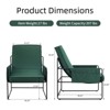 FONTOI Sling Accent Chair with Removable Cushion, Comfy Chair with Storage Bag for Living Room, Bedroom, Green, 29.13"*34.25"*38.19" - 3 of 4