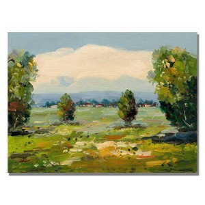 Trademark Fine Art 18" x 24" A New Day III by Rio: Gallery-Wrapped Canvas, Digital Landscape Art, Modern Decor Style - 1 of 3