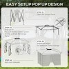 Gulches 11'x11' Pop-Up Canopy, Outdoor Patio Gazebo Shelter with Removable Zipper Netting, Instant Event Tent with 114 Sq Ft Shade & Carry Bag, Khaki - 2 of 4