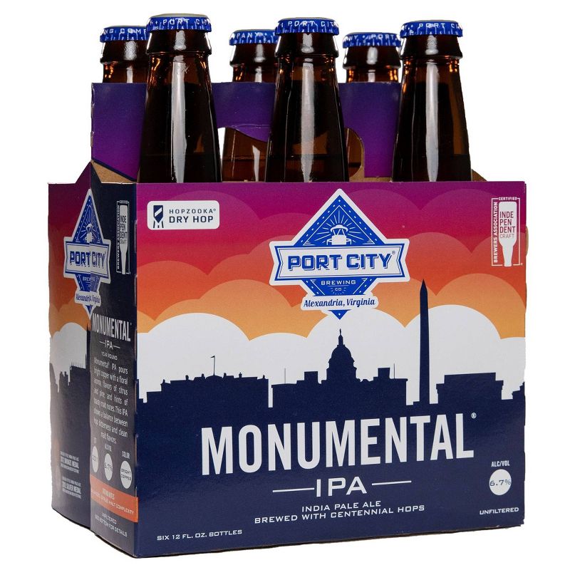 Port City Monumental IPA Beer - 6pk/12 fl oz Bottles, 1 of 3