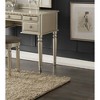43'' Rubber Wood & MDF Contemporary dressers Set with Foldable Mirror, Storage Drawers and Padded Stool - 4 of 4