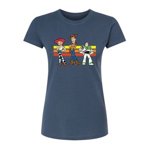 Women's - Toy Story - Buzz, Woody, And Jessie Fitted Graphic T-Shirt - 1 of 2