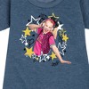 JoJo Siwa Jojo Wreath Graphic Short Sleeve Fleece Dress - Heather Navy - Medium - 2 of 4