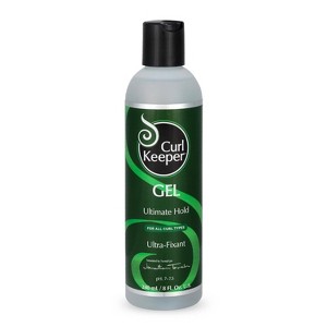 Curl Keeper Ultimate Hold Hair Gel For Curly Hair - 8 oz | Hair Styling Gel for Flexible, Soft Curls - 1 of 3
