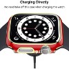 Worryfree Gadgets Bumper Case with Screen Protector for Apple Watch 38mm, White/Silver - 4 of 4