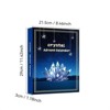 Crystal Advent Calendar 2025 Healing Crystals, Gemstone Decoration Natural Crystal Fragment Bottle Gift Set, Suitable for Party Gifts Holiday - 2 of 4