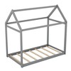 NicBex Twin Size Platform Bed 78.3" L Modern House-Shaped Wooden Bed Frame for Bedroom, Guest Room, No Box Spring Required - 3 of 4