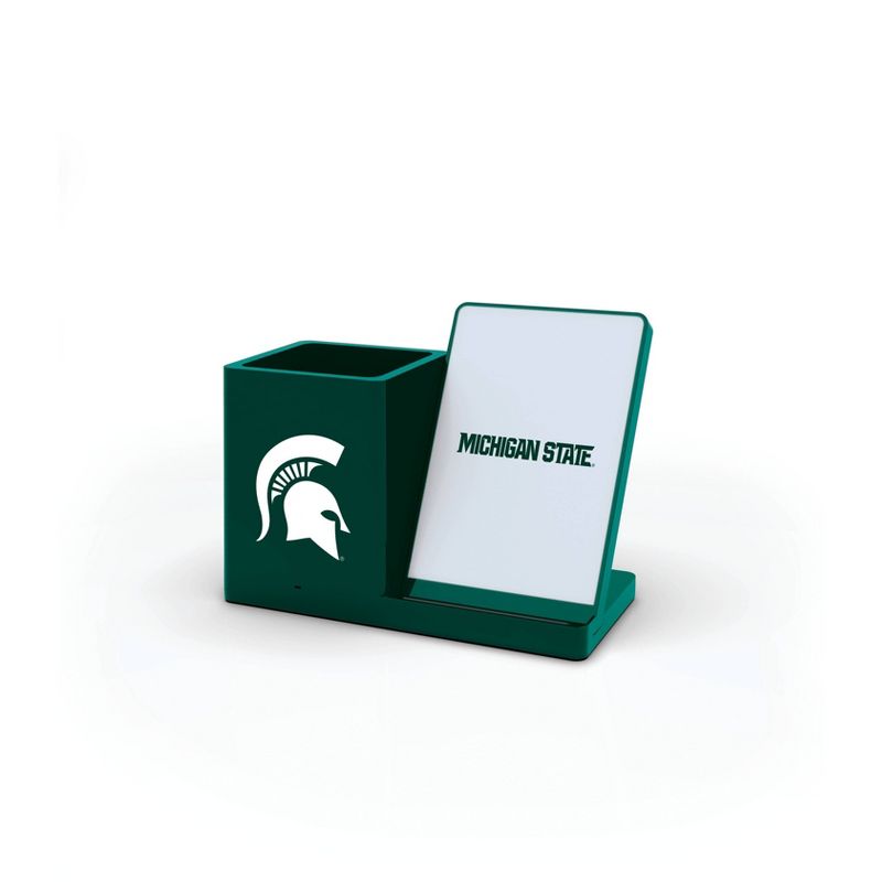 NCAA Michigan State Spartans Wireless Charging Pen Holder, 1 of 5