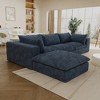 Whisen Cloud Sofa, Corduroy Fabric, Deep Seat Couche - 2 of 4