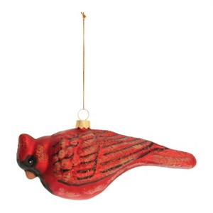 Glittered Glass Cardinal Bird Ornament (Set of 6) - 1 of 3