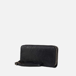MKF Collection Ellie Genuine Leather Flower-Embossed Women’s Wristlet Wallet by Mia K - 1 of 4