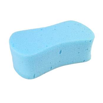Unique Bargains Blue Nonslip Handle Triangle Shape Sponge Brush Cleaning  Tool For Auto Car : Target