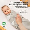3pk Soothe Wren Swaddle Sleep Sacks, Organic Newborn Swaddles Wrap 0-3 Months, Soft Baby Wearable Blanket - 2 of 4