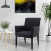 Costway Executive Guest Chair Accent Chair Arm Chair w/Rubber Wood Legs - image 2 of 4