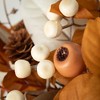 5.5"H Sullivans Artificial Mixed Foliage Fall Orb, Brown-Cream - 2 of 3