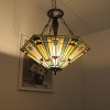 Chloe Lighting Kinsey Tiffany-Style 3 Light Mission Large Inverted Ceiling Pendant 24`` Shade - 3 of 4