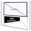 Pyle 100" Outdoor Projector Screen with Frame Stand PRJTPOTS101 - 16:9 Aspect Ratio - 3 of 4