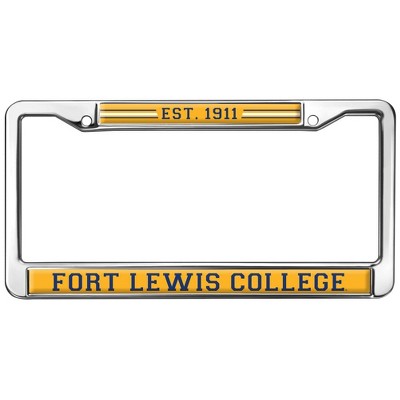 Fort Lewis College Full Size Standard License Plate Metal Frame
