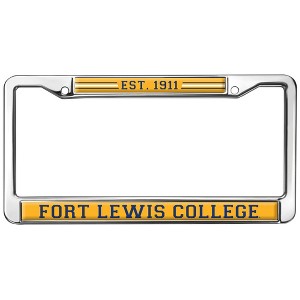 Fort Lewis College Full Size Standard License Plate Metal Frame - 1 of 4