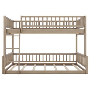YOOCOZZ Full XL Over Queen Bunk Bed, Detachable to 2 Beds - 1 of 4