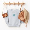 The Juniper Shop Embroidered Choose Joy Rainbow Toddler Sweatshirt - 3 of 4