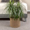 Round Seagrass Basket with Handles, Natural - 2 of 4