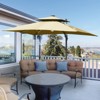 PAGED Rectangle Patio Umbrella Modern Market Umbrella with Push Button Tilt, Crank and 6 Ribs for Garden and Poolside, Base Not Included - 2 of 4