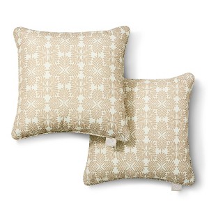 MARTHA STEWART Tulum Indoor Outdoor Decorative Lumbar Pillow 2-Pack Set - 1 of 4
