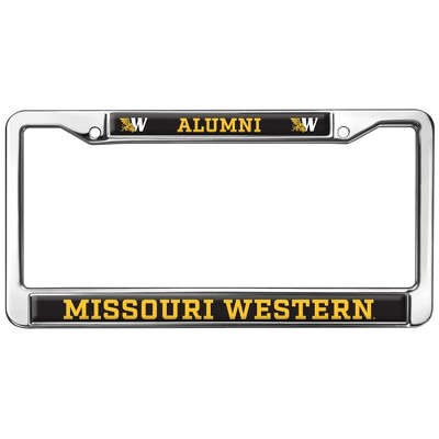 Missouri Western Sate Alumni Logo Full Size Standard License Plate Metal Frame