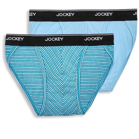Jockey Men Men S Elance String Bikini - 2 Pack M Cosmos Stripe/cosmos Blue  : Target