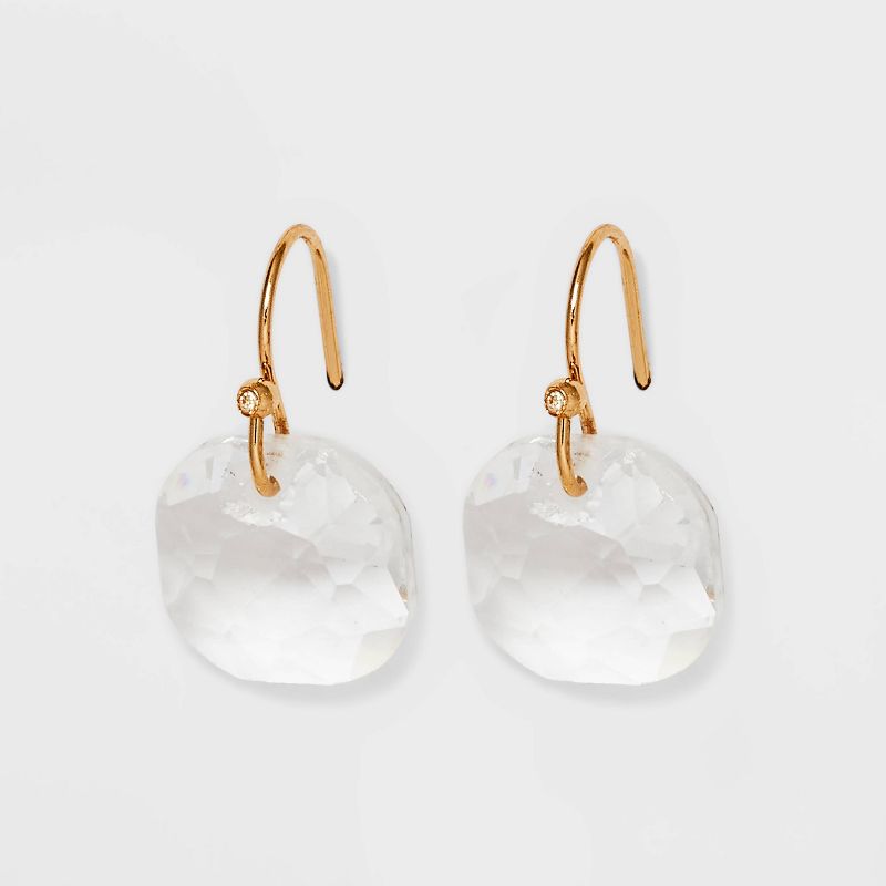 Crystal Wire Drop Earrings - A New Day&#8482; Gold, 1 of 4