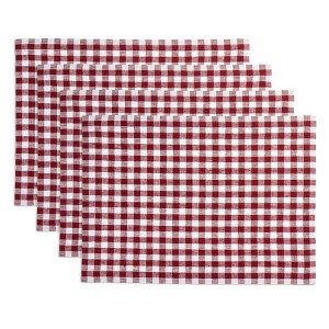 Solino Home Linen Gingham Check Placemats - 1 of 4