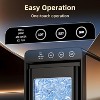 ZAFRO Ice Maker, 26lbs in 24Hrs, 8 Cubes in 6 Mins, 0.8L Tank & 1.1lb Storage, Auto Clean with Basket & Scoop, Portable for Home/Kitchen/Camping/RV - 3 of 4