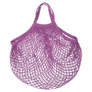 Unique Bargains Cotton Mesh Reusable Washable Grocery Bags 1 Pcs 15x13.8" - 1 of 4