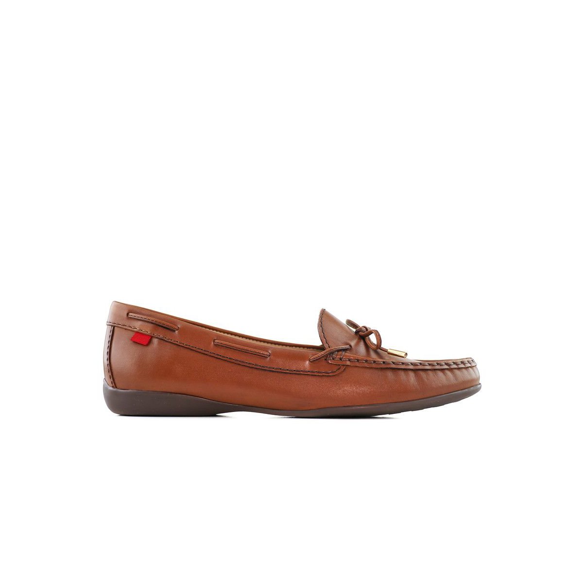 Женские туфли Marc Joseph New York Womens Leather Slip On Diana St Tiebow Driver Loafers - Cognac Napa , 7 — фото 3